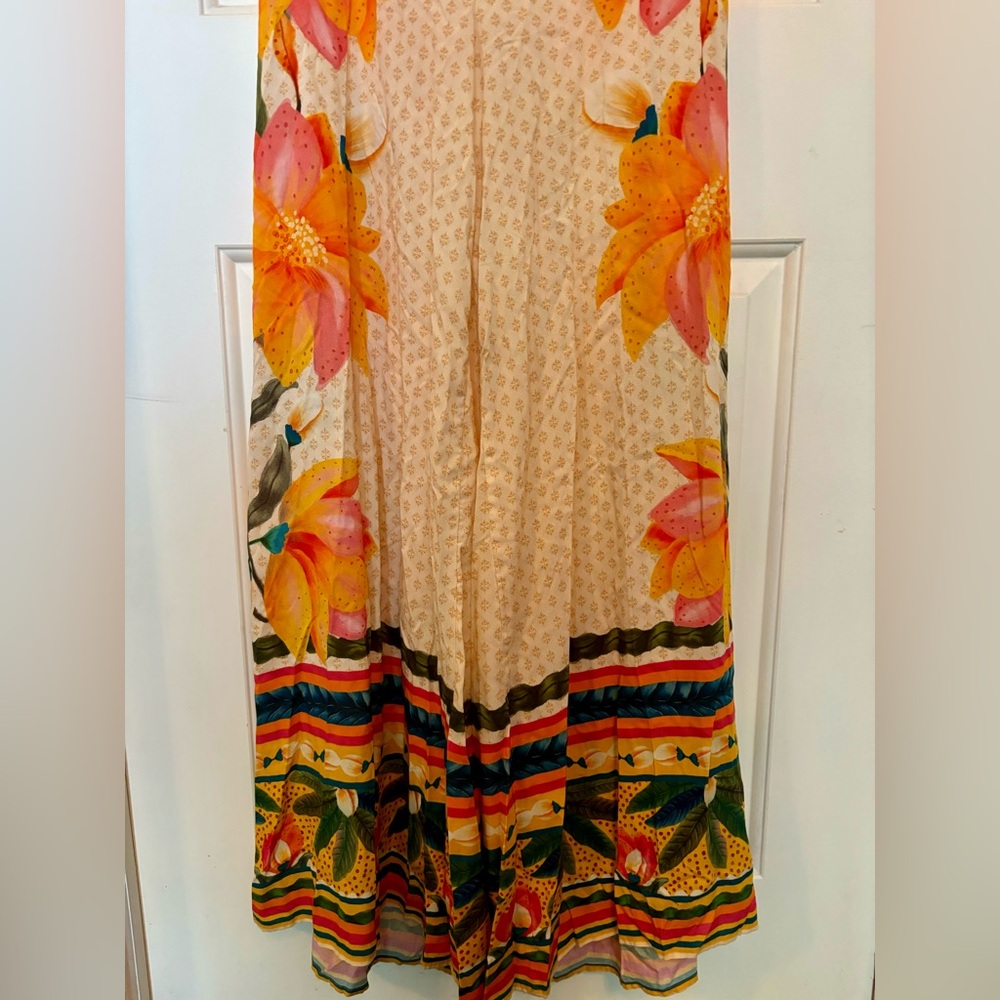 FARM Rio for Anthropologie High Neck Wide Leg Jumpsuit Size Medium - Picture 9 of 11
